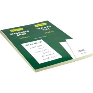 روكو ورق مقوى مزخرف محاط، كريمي، A4، 150‎ gsm، 50 ورقة