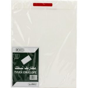 روكو ظرف الامان، خامة مقاومة للتمزق‎/‎ورق تايفك، لاصق، (12.00 بوصة (30.48 سمX 16.00 بوصة، ابيض العبوة تحتوى على 5 حبة