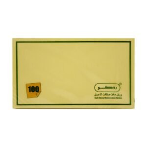 روكو ورق لاصق للملاحظات، بوصة ‎3‎ × ‎5، 100‎ ورقة، أصفر