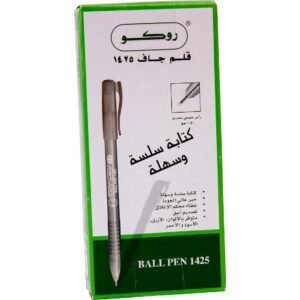 روكو 1425 قلم حبر جاف، أسود لون الحبر، 0.5 مم، رأس  حبر كروية، 10‎ Pieces
