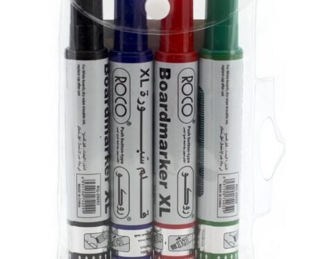 روكو ماركر سبورة بيضاء، 3 مم ‎-‎ 1.5 رأس  مشطوف، أسود،أزرق،أخضر،أحمر