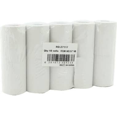 روكو رول ورق آلة طابعة، طبقة واحدة، (57.00 مم ( 2.24 بوصة، ابيض
