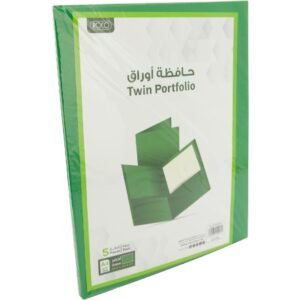 روكو حافظة الورق ثنائي الجيوب لون أخضرعبوة نحتوى على 5 قطع