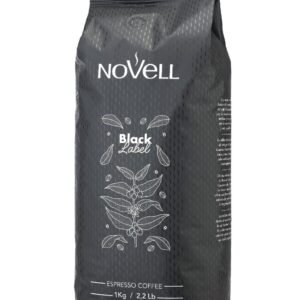 حبوب قهوة نوفيل بلاك ليبل 60٪ أرابيكا 40٪ روبوستا عبوة 1 كيلو جرام