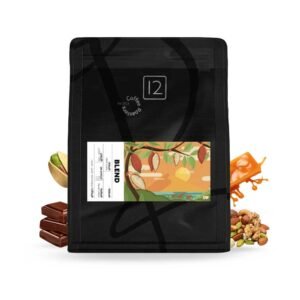 حبوب قهوة كاكاو اسبريسو بليند محمصة عبوة تحتوى على 12 كوب * 1 كيلو جرام