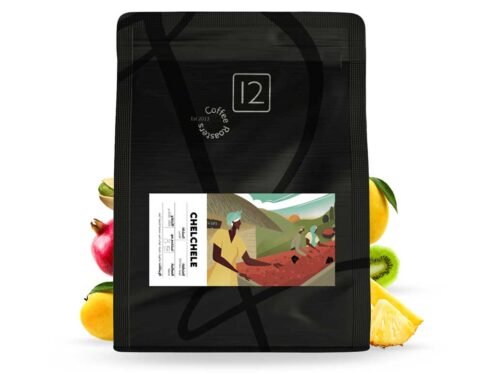 حبوب قهوة إثيوبيا شلشلي محمصة عبوة تحتوى على 12 كوب * 1 كيلو جرام