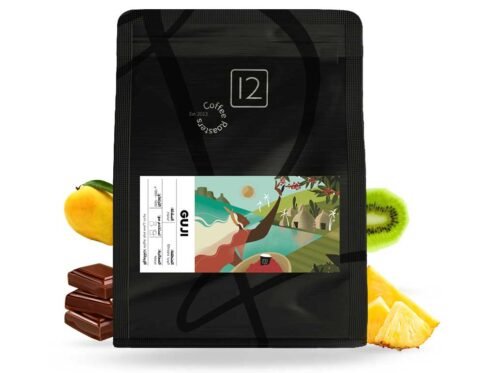 حبوب قهوة إثيوبيا قوجي محمصة عبوة تحتوى على 12 كوب * 250 جرام