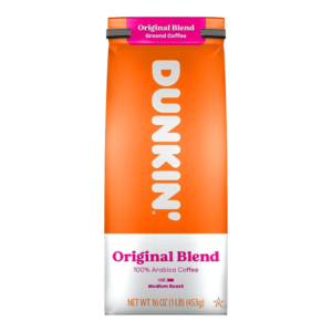 قهوة دانكن دونتس مطحونة بالخلطة الاصلية بدرجة تحميص عبوة 453 جرام