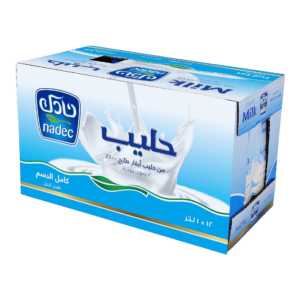 حليب نادك  كامل الدسم عبارة عن عبوة 12 حبة * 1 لتر