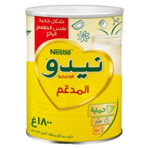 حليب نيدو  لبن بودرة كامل الدسم عبارة عن عبوة تحتوى على  1800جرام