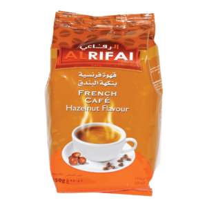 قهوة الرفاعي فرنسية بنكهة البندق عبوة 1 كيلو جرام
