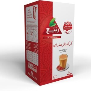 شاي ربيع كرك زعفران 3*1 عبوة تحتوى على  20 كيس * 10 جرام