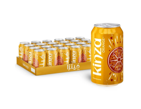 مشروب غازي كينزا بالبرتقال 320 ملى × 24 قطعة