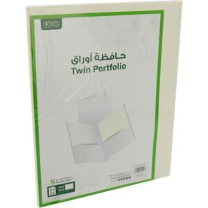 روكو حافظة الورق ثنائي الجيوب لون ابيض عبوة نحتوى على 5 قطع