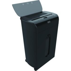 روكو قطاعة الورق والبطاقات الشخصية، Micro Cut، يدفع الاوراق آليا، 21‎ Liters Bin Capacity، 240 فولت ‎-‎ 220، اسود