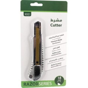 روكو مشرط، Retractable، Titanium Blade with Auto Lock، 4‎.10‎ cm ( ‎1‎.61‎ in )X سم ( 6.10 بوصة 15.50 )