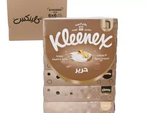 مناديل كلينكس الذهبية  50 منديل بالعلبة  6*6