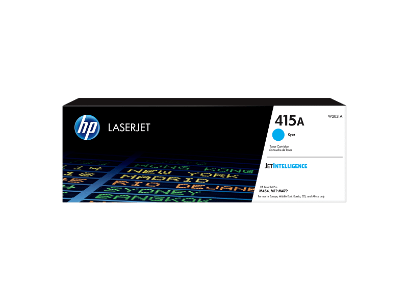 EMEA HP 415A Cyan Toner Cartridge W2031A W2031-00901a_M2192646