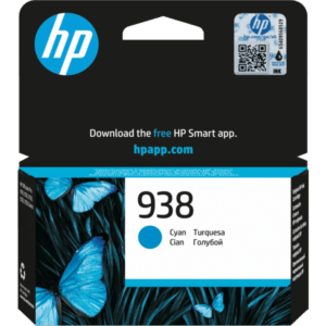 حبر HP Ink OR 4S6X5PE 938 Cyan