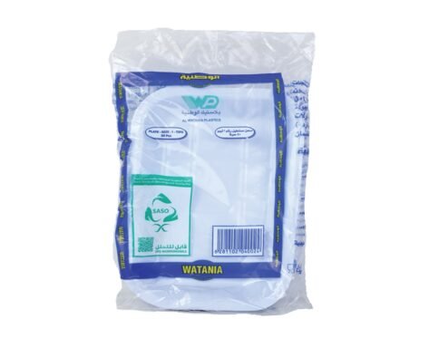 صحن بلاستك الوطنية مستطيل