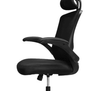 كرسي شبك دوار اسود ( الطول 123 سم * طول الظهر 80 سم * عرض المقعد 50 )