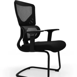 كرسي شبك ثابت اسود ( الطول 117 سم * طول الظهر 66 سم * عرض المقعد 48 )