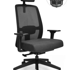 كرسي شبك دوار اسود ( الطول 123 سم * طول الظهر 77 سم * عرض المقعد 50 )