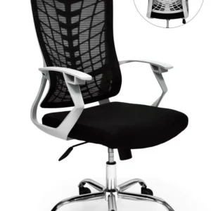 كرسي شبك دوار اسود ( الطول 110 سم * طول الظهر 65 سم * عرض المقعد 50 )