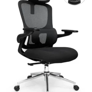 كرسي شبك دوار اسود ( الطول 123 سم * طول الظهر 70 سم * عرض المقعد 50 )