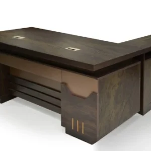 مكتب كبير لون بني غامق عرض 2.2 متر * ارتفاع 75 سم * عمق 95 سم