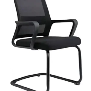 كرسي شبك ثابت اسود ( الطول 90 سم * طول الظهر 51 سم * عرض المقعد 45 )