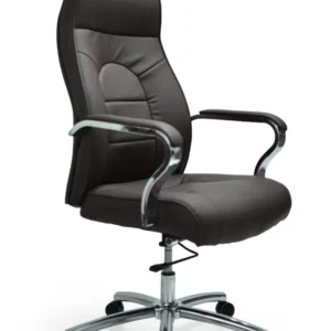 كرسي جلد دوار اسود ( الطول 130 سم * طول الظهر 76 سم * عرض المقعد 57 )