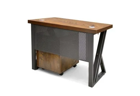 مكتب صغير لون بني عرض 1 متر  * ارتفاع 75 سم * عمق 50سم