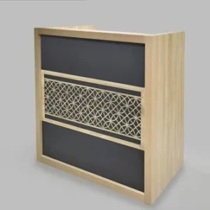 كونتر استقبال اللون خشبي ( العرض 1.4 متر * الارتفاع 105 سم * عمق 65 سم )