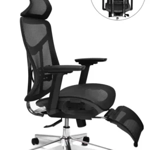 كرسي شبك دوار اسود ( الطول 116 سم * طول الظهر 67 سم * عرض المقعد 50 )