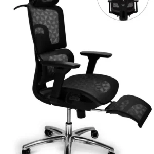 كرسي شبك دوار اسود ( الطول 116 سم * طول الظهر 67 سم * عرض المقعد 50 )