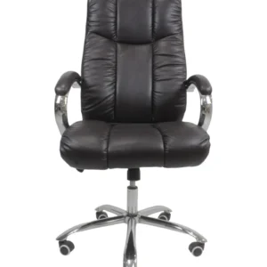 كرسي جلد دوار اسود ( الطول 119 سم  *  طول الظهر 71 سم * عرض المقعد 53 )