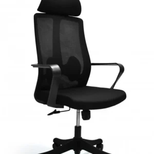 كرسي شبك دوار اسود ( الطول 110 سم * طول الظهر 60 سم * عرض المقعد 49 )